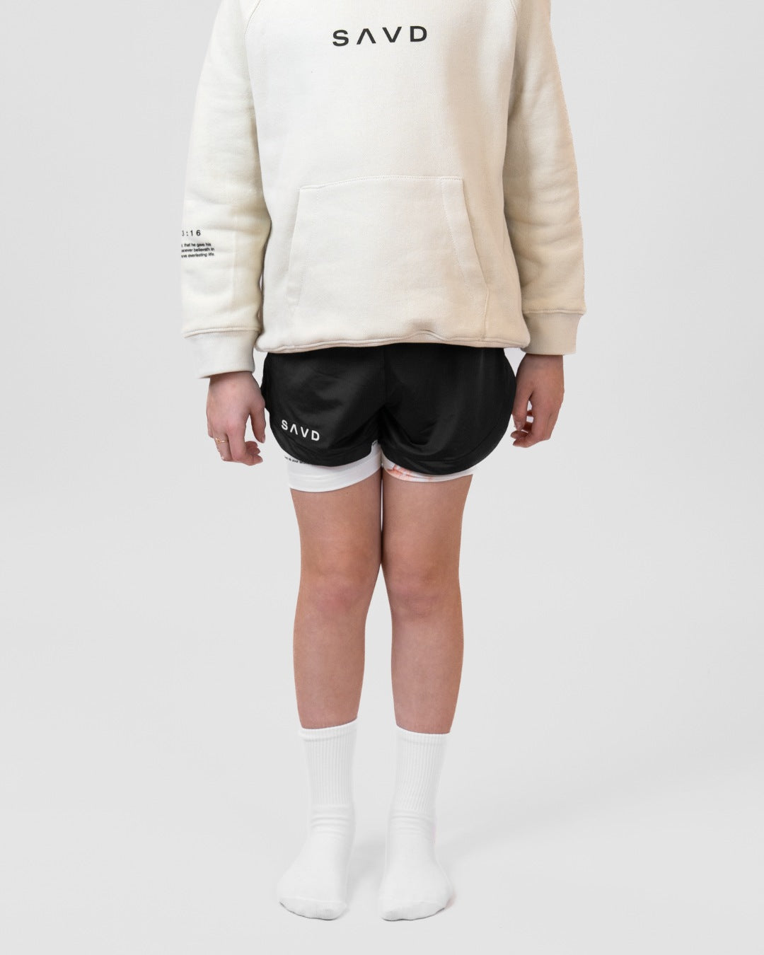 1 Peter 5:7 'Peaceful Trust' Girls Performance Shorts