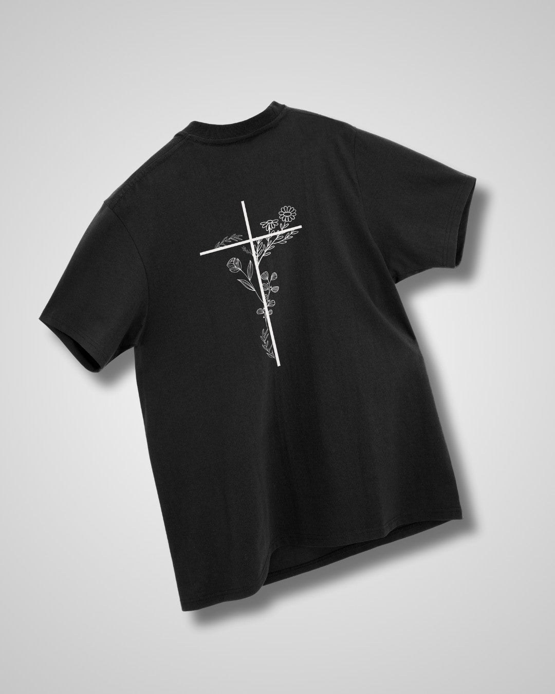 'Floral Cross' Women’s Oversized T-Shirt