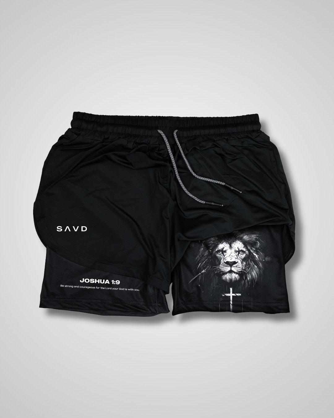 Joshua 1:9 'Lion' Girls Performance Shorts