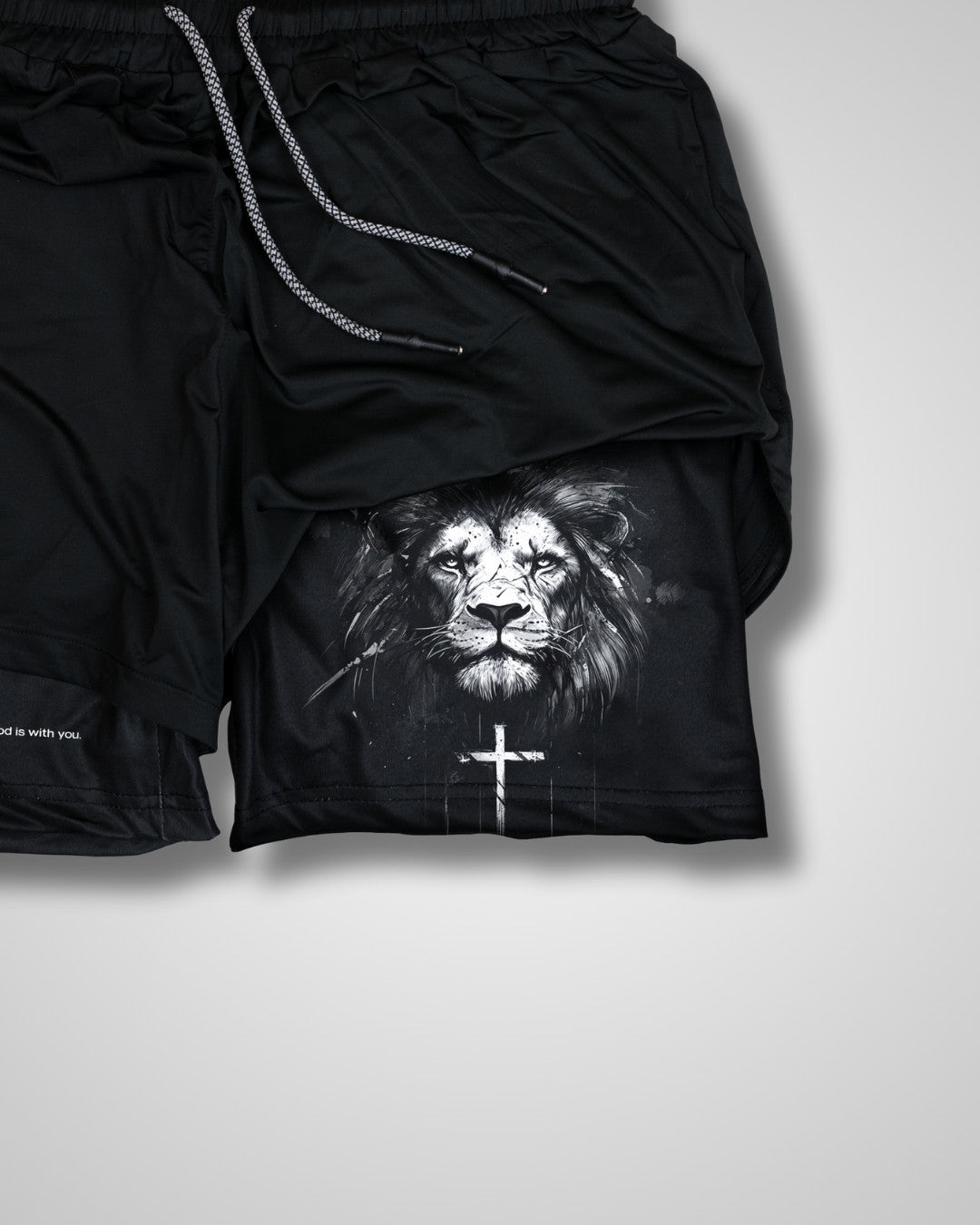 Joshua 1:9 'Lion' Girls Performance Shorts