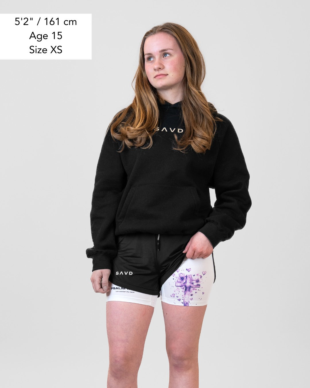 Psalm 139:14 'Wonderfully Made' Girls Performance Shorts