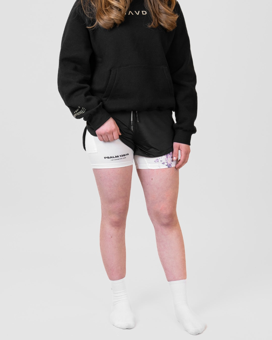 Psalm 139:14 'Wonderfully Made' Girls Performance Shorts