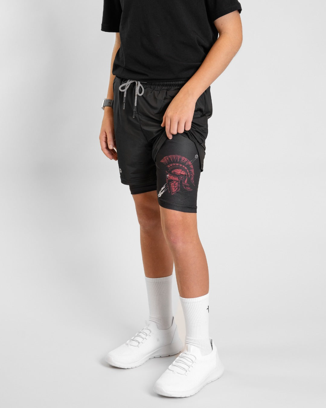 Psalm 28:7 'Shield of Strength' Youth Performance Shorts