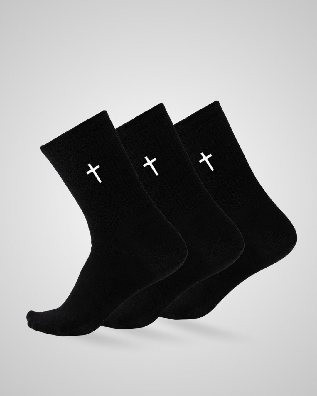 Youth & Women’s Christian Performance Socks 3-Pack - Black