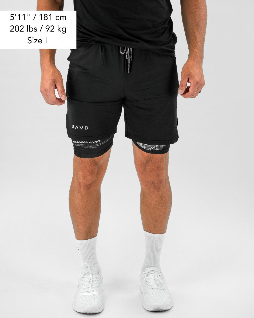 Isaiah 41:10 Angel & Devil Performance Shorts