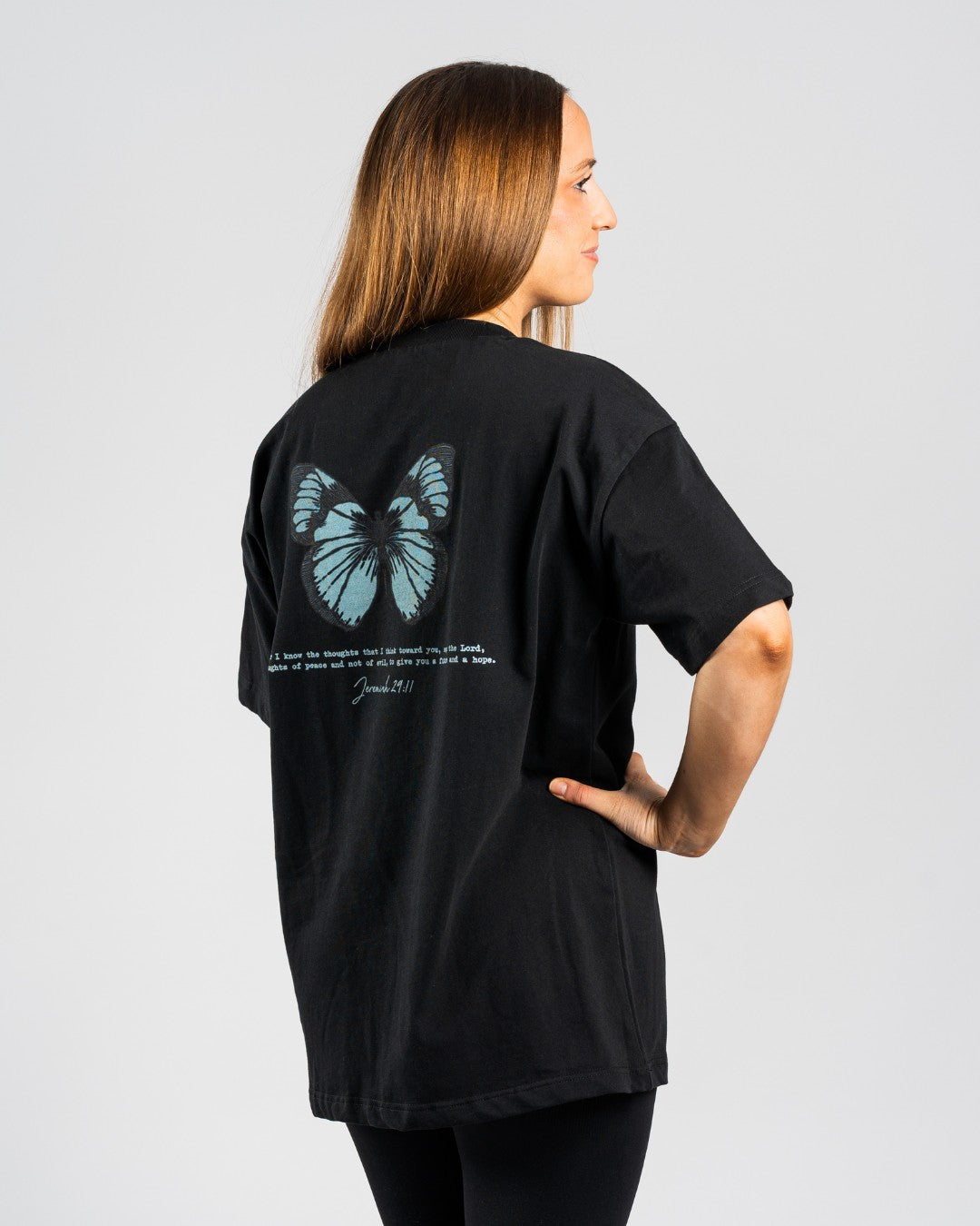 Jeremiah 29:11 'Wings of Hope' Women’s Oversized T-Shirt