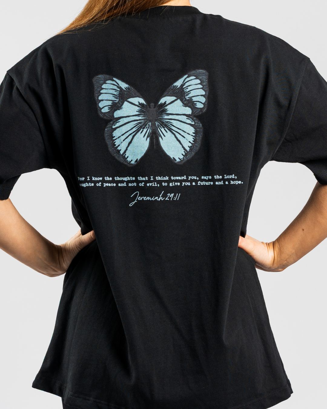 Jeremiah 29:11 'Wings of Hope' Women’s Oversized T-Shirt