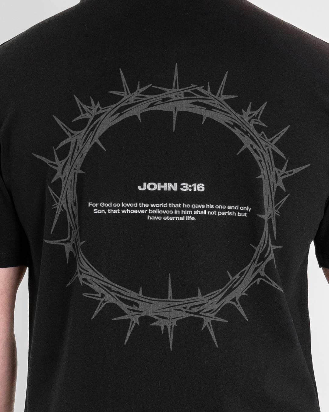 John 3:16 Crown of Thorns Oversized T-Shirt