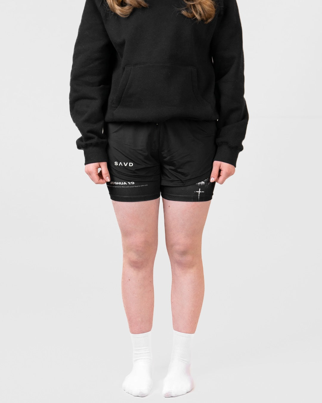 Joshua 1:9 'Lion' Girls Performance Shorts