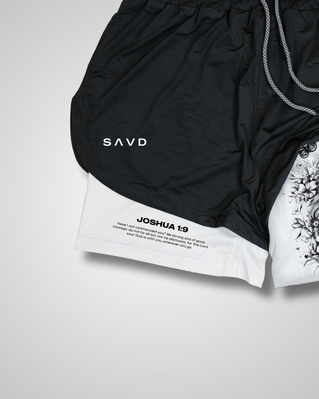 Joshua 1:9 'Courageous Roar' Women's Performance Shorts