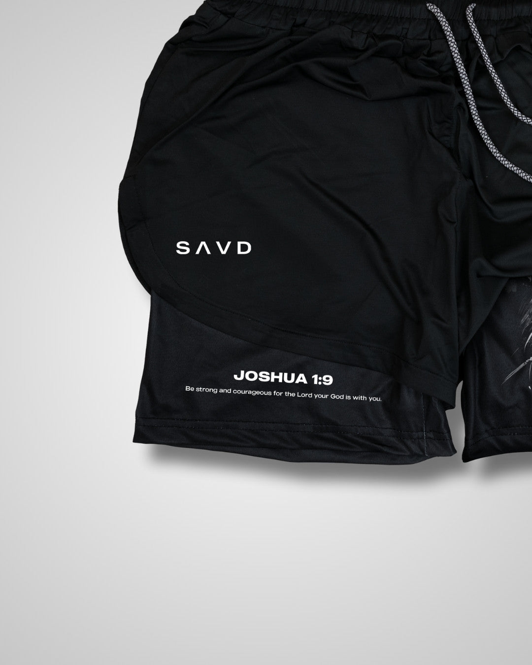 Joshua 1:9 'Lion' Girls Performance Shorts