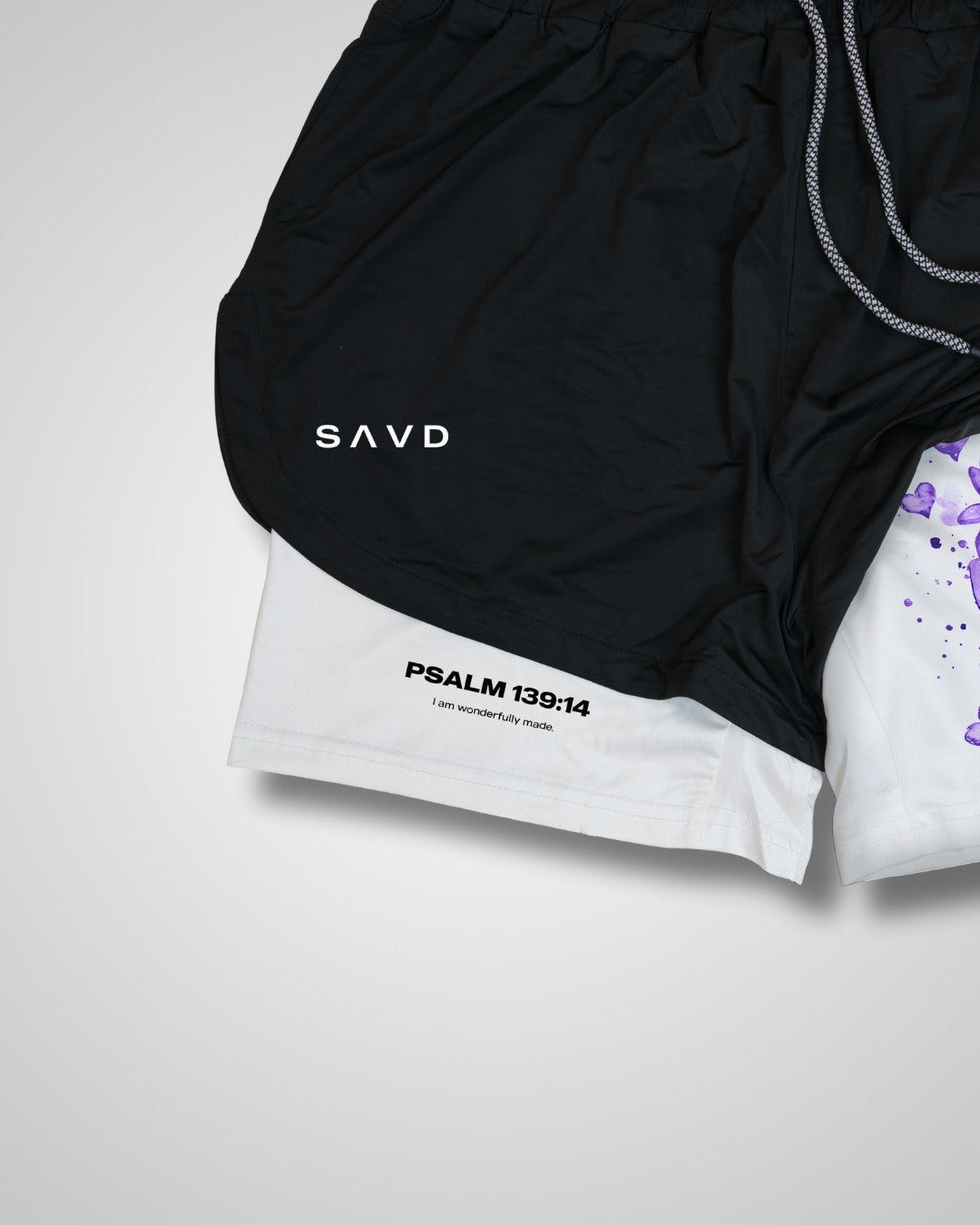 Psalm 139:14 'Wonderfully Made' Girls Performance Shorts