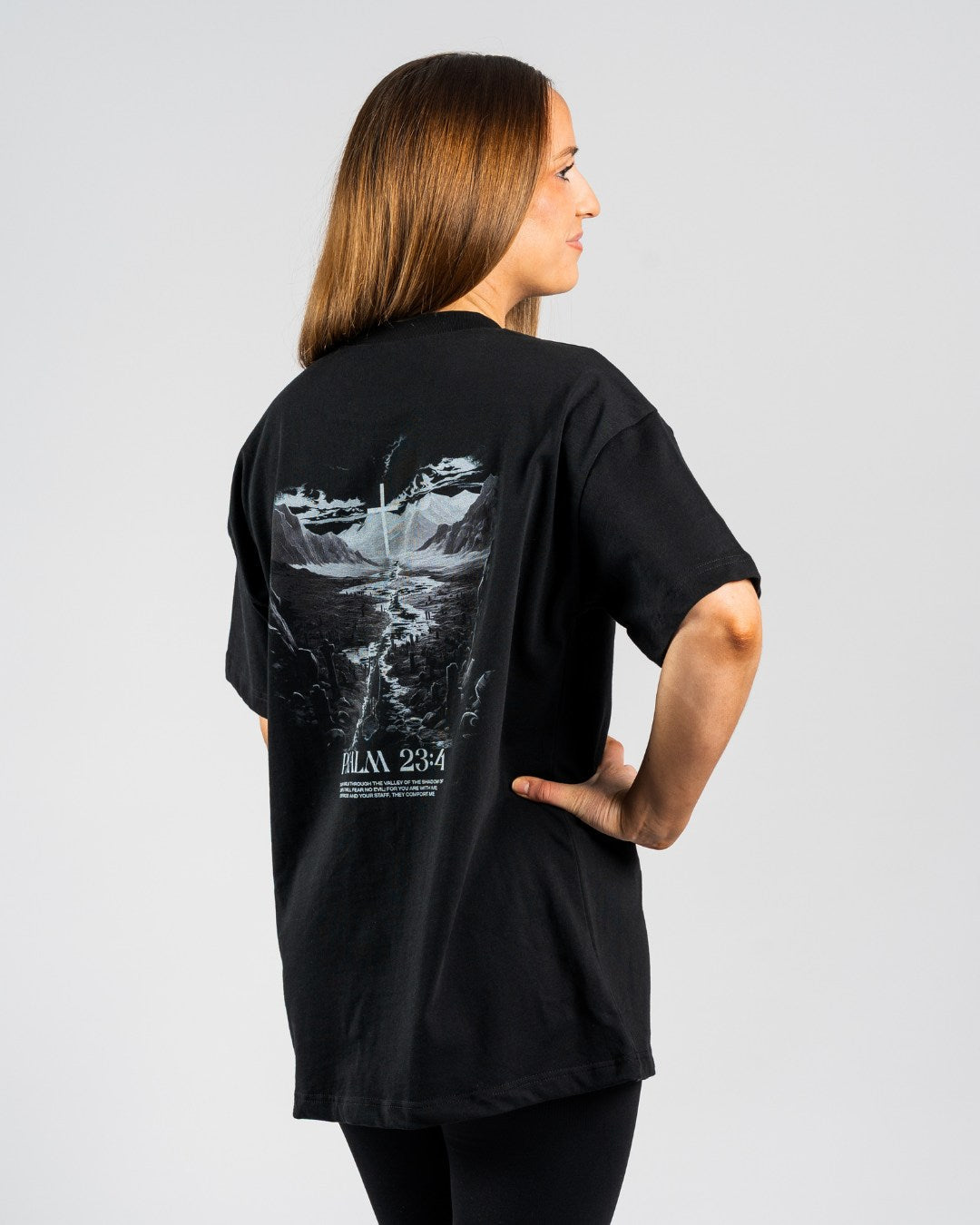 Psalm 23:4 'Shadow of Death' Women’s Oversized T-Shirt